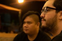 09/13/2019 – ANAHEIM, CALIF: Michael Torres awaits food and drinks as the server approaches the table at the Craftsman Lounge at Disney's Grand Californian Hotel. Photograph by Dillon Hulse (ISO 10000, 1/100 sec f / 4.0)